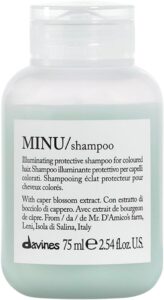Davines MINU/Shampoo, Protective & Illuminating Cleanser for Color Treated Hair - Preserves Vibrancy & Shine with Green Coffee - Gentle Formula Keeps Color Bright & Soft